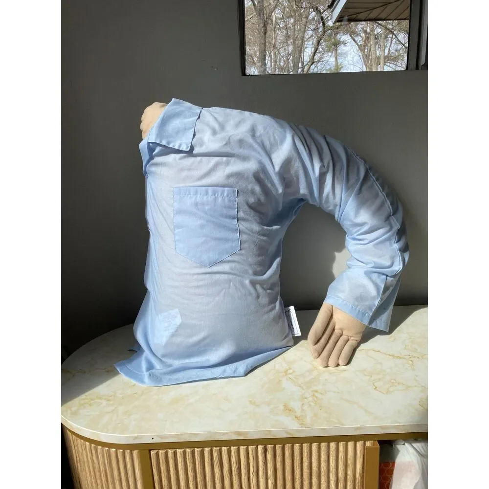 Boyfriend Pillow - Companion Or Cuddle Buddy - Body Pillow Blue